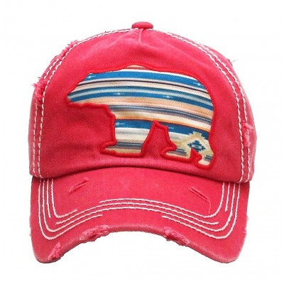 Cute Red Serape Mama Bear Kbethos Vintage Distressed Hat Ball Cap s Unisex  eb-62952422